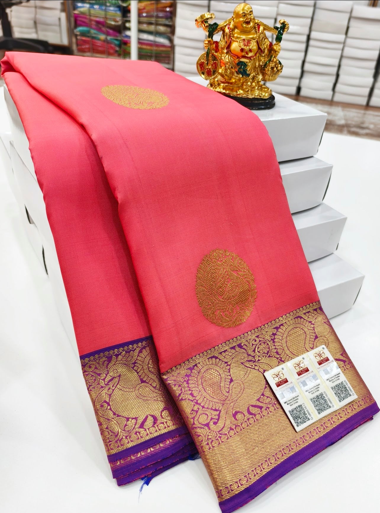 Authentic Kanjipuram Pure Silk Saree – A Timeless Treasure